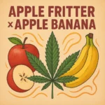 Apple Fritter x Apple Banana – feminisierte Sorte mit süß-fruchtigem Aroma, tropischem Touch und kräftiger Wirkung. Ertragreich und aromatisch.